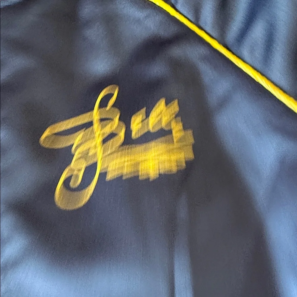 Disney Belle Blue and Gold Bomber Jacket small - Picture 3 of 13